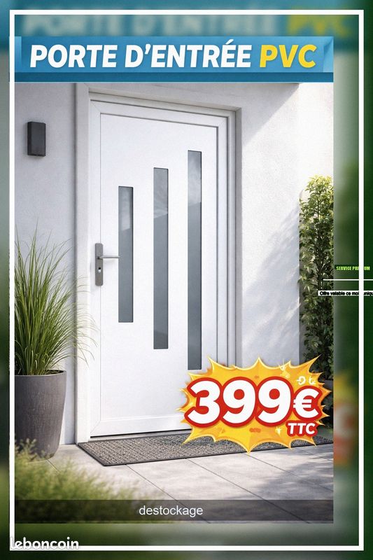 Porte d'entrée PVC (image 1)