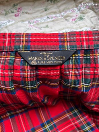 Jupe Droite Mi-mollet En Laine Beige Marks And Spencer – Taille 12 Femme – Occasion Très Bon état, Style Vintage