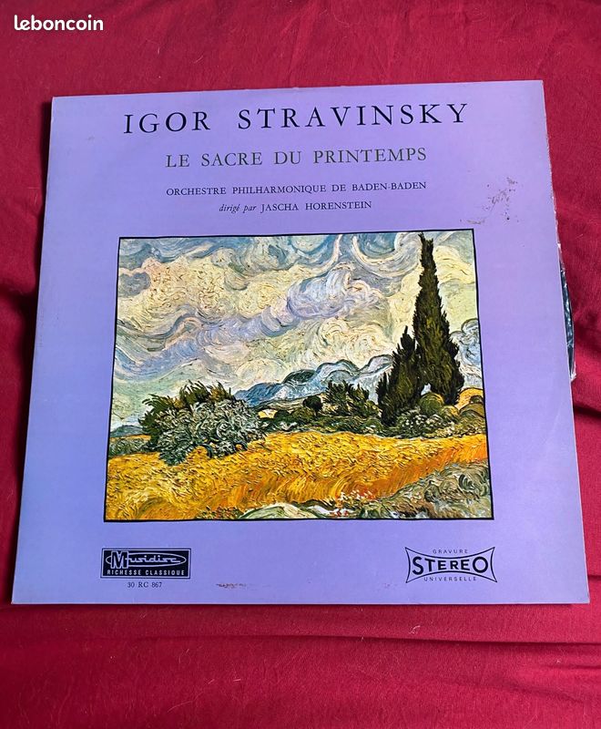 Igor Stravinski Le sacre du printemps (album vinyl 33 tours) (image 1)