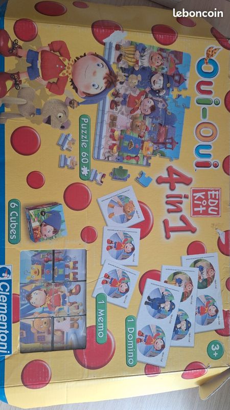 Puzzle, domino, memo, Cubes Oui-Oui (image 1)