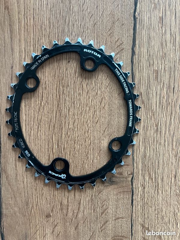 Plateaux ROTOR Q RING BCD 110x4 52x36 - Équipements vélos
