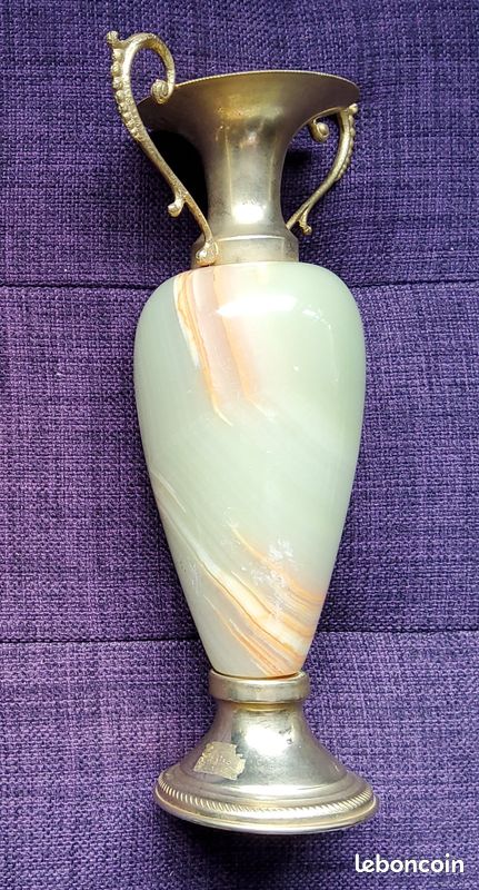 Neuf 4 3/4 bouchon de vase en laiton massif filé, bouchon de