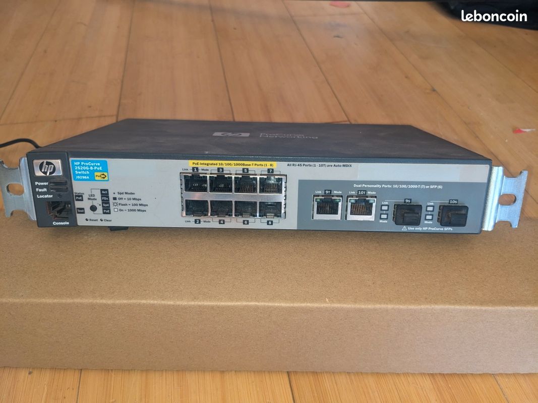 SWITCH 24 PORTS 1G Gigabit HP ProCurve 1800-24G J9028B commutateur géré