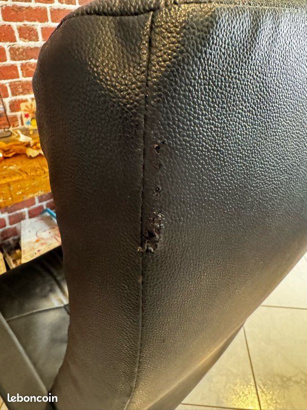 Chaise de bureau cuir (image 7)