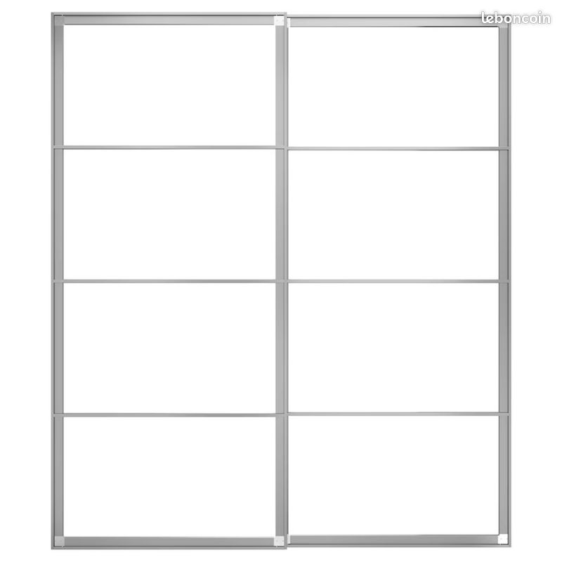 Portes coulissantes ikea miroir sans rails (image 1)