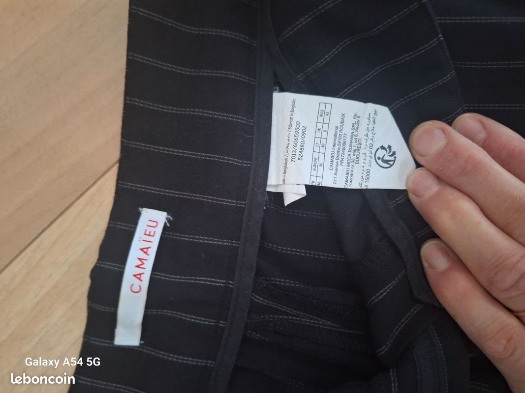 Pantalon Camaïeu T. 36 (image 2)