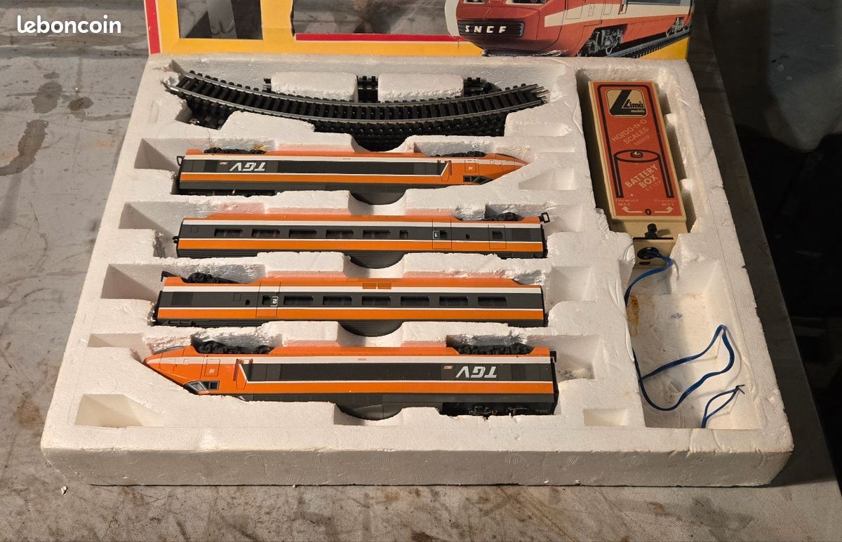 Coffret complet LIMA train TGV SNCF collector - Modélisme