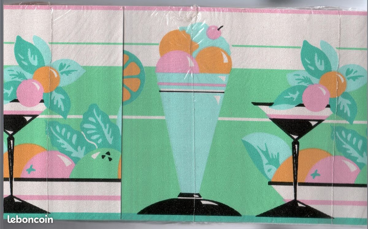 Papier peint diner américain vintage (image 1)