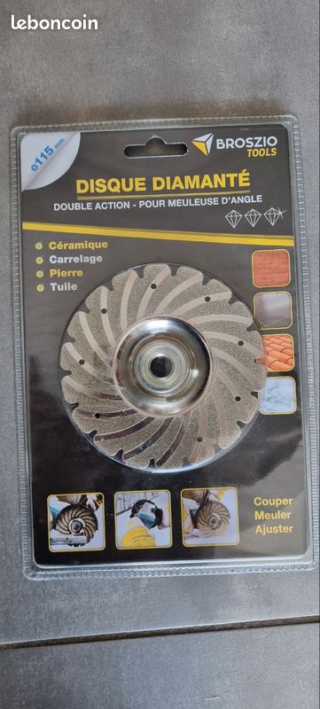 5 Disque de coupe en diamant à bord continu de pouces pour meuleuse d'angle, en stock - Chine Outil diamanté, lame de scie