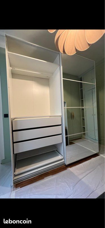 Dressing IKEA blanc 2 portes quasi neuf (image 1)