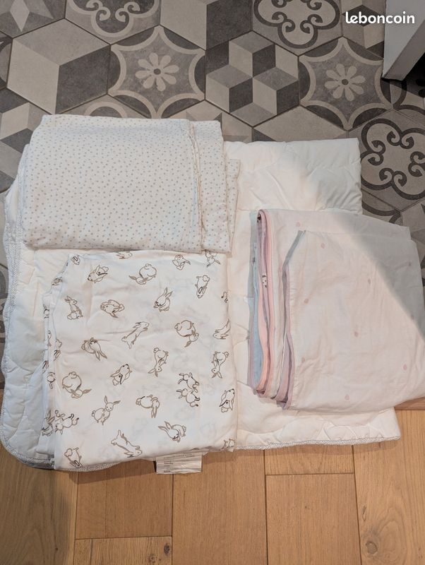 Lot lit bébé Couette Oreiller (IKEA LEN/LENAST) Parures
