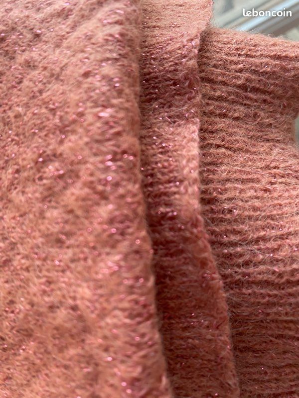 Écharpe En Laine Comptoir Des Cotonniers - Couleur Rose Pâle - Occasion Peu Portée - Pour Femme