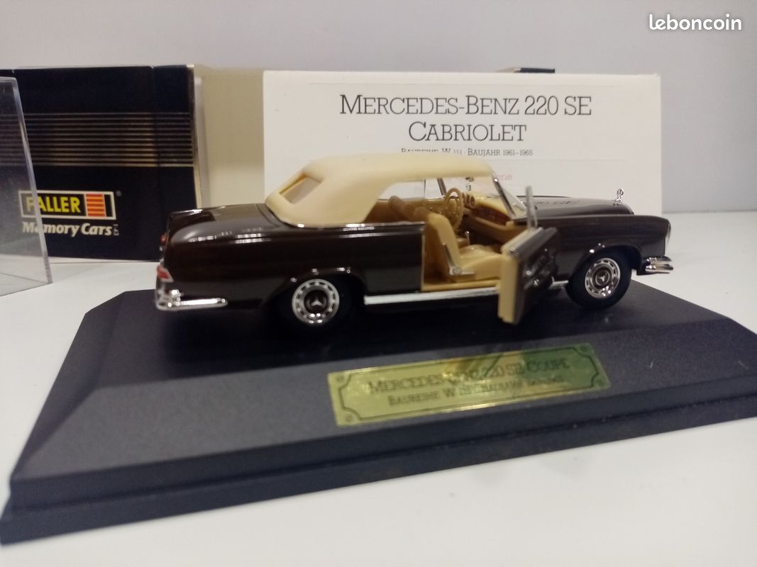Lot FALLER mercedes benz 220 SE cabriolet (image 7)
