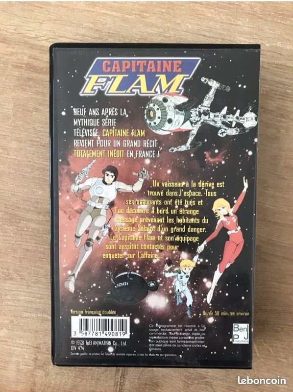 Cassette VHS Capitaine Flam La Course A Travers Le Systeme Solaire (image 2)