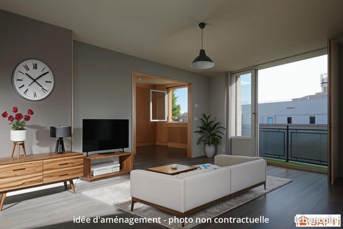 Appartement 3 pièces 52 m² — 1
