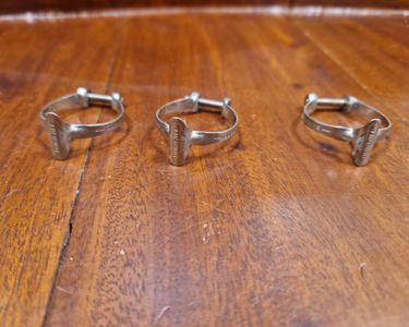 2 Colliers De Passage De Câble Shimano Dura-Ace – Vintage Acier Chromé Pour Vélo Route/course – Japon