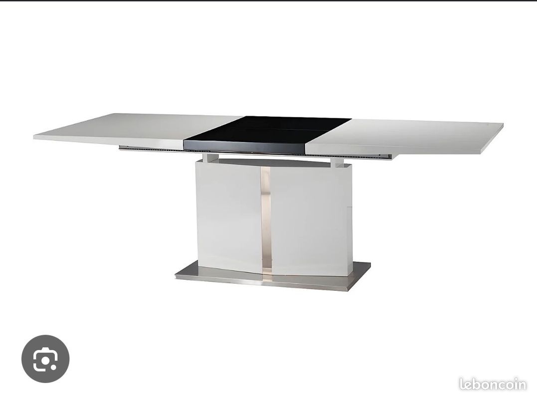Table à manger extensible + 6 chaises capitonnées (image 3)