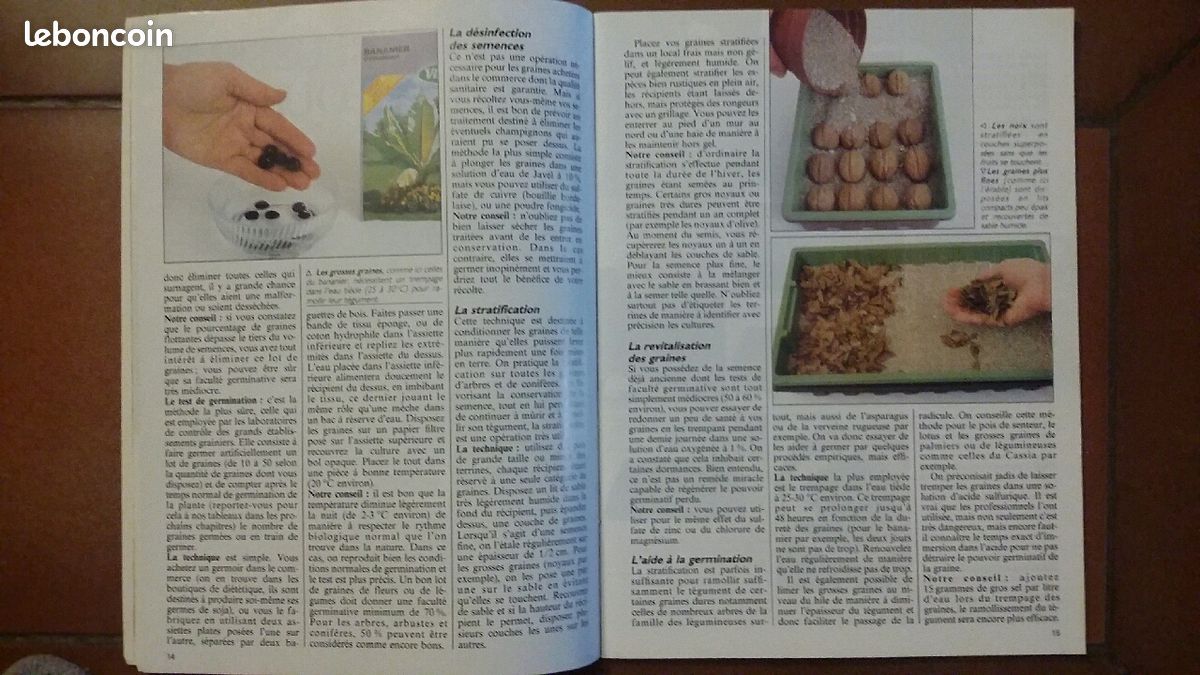 ( les semis ) édition = mon jardin = année 1998 ( prix 11eur le livre ) auteur patrick mioulane (image 2)