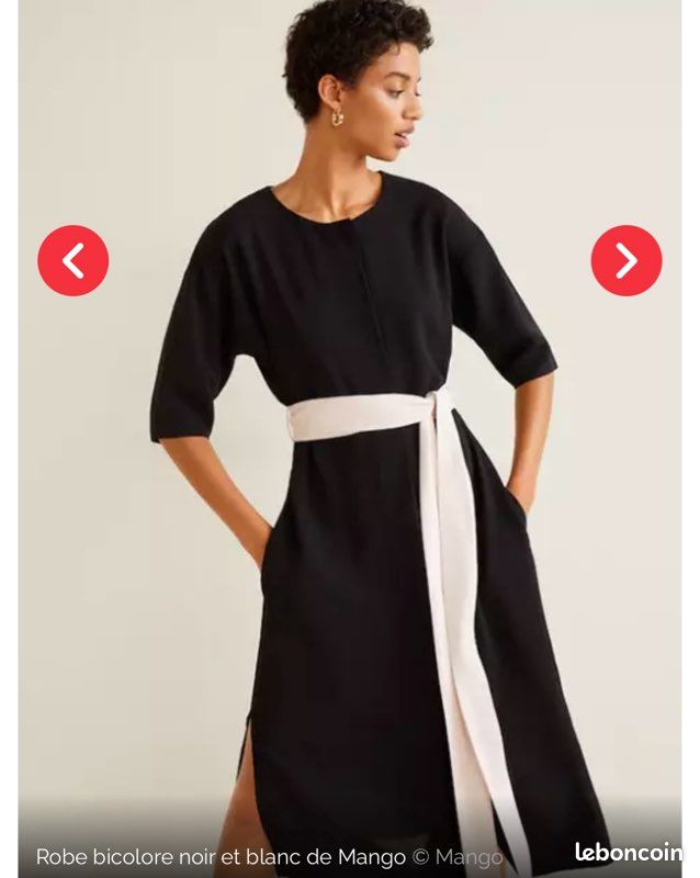 Robe noir Mango Vêtements