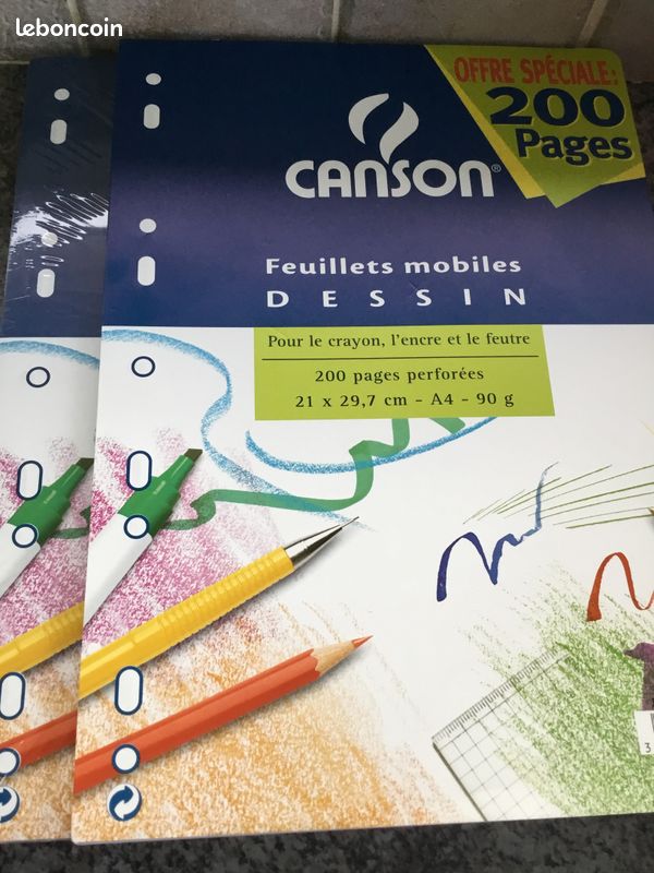 Feuillets mobiles dessin canson (image 3)