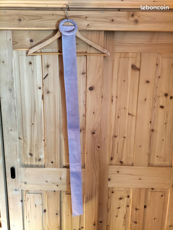 Ceinture mauve cuir (image 1)