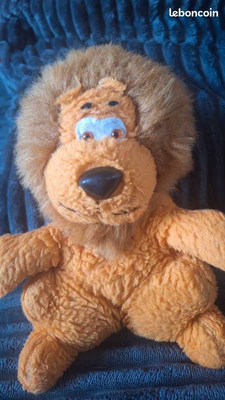 Ajena peluche lion du crédit lyonnais mascotte Le tour de