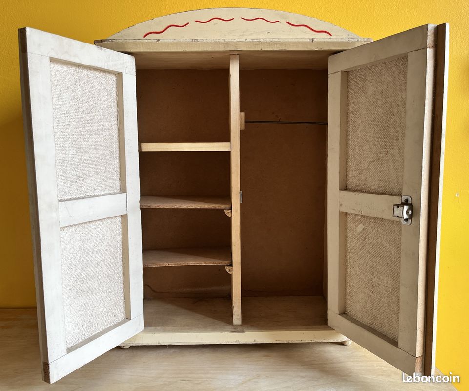 ARMOIRE DE POUPÉE bois peint (71888) EUR 99,00 - FR