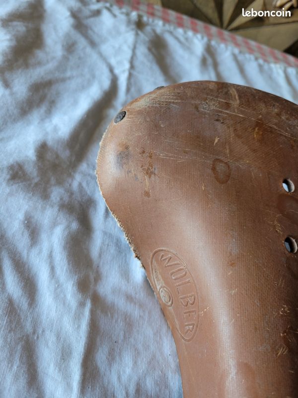 Ancienne selle de vélo MERTENS tissu cuir NOS | eBay