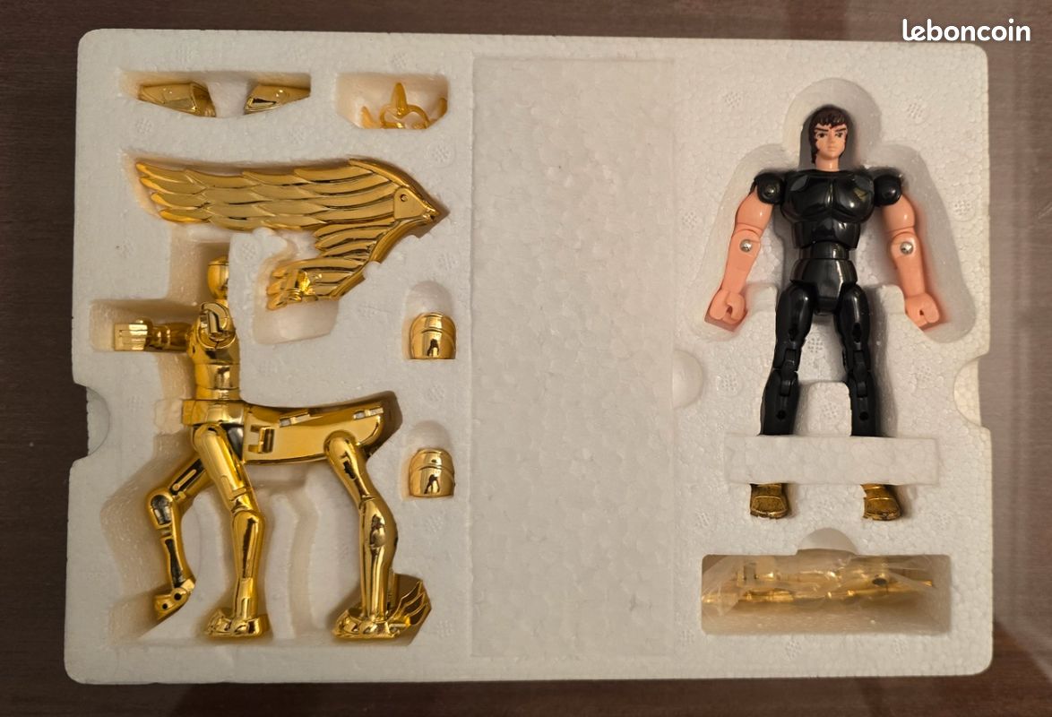 Figurine Saint Seiya - Chevalier D'Or Aiolos Du Sagittaire 24K, CS, PVC, Neuf Scellé