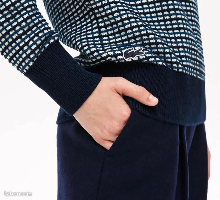 Lacoste pull imprimé bleu femme taille 38 (image 12)