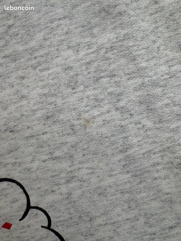 Sweat vintage diable humour gris 90s taille L (image 7)