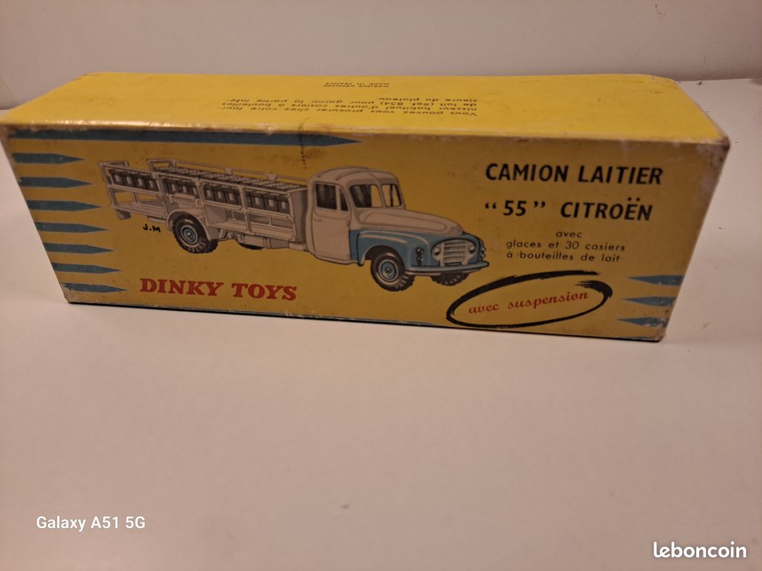 Dinky Toys D'origine - Citroën P55 Laitier Réf 586 (vert, 1:43, 1961)
