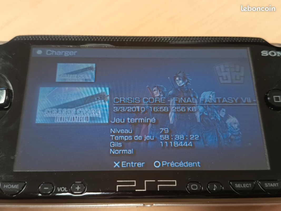 Crisis Core Final Fantasy VII - PSP - Complet Notice, Bon état