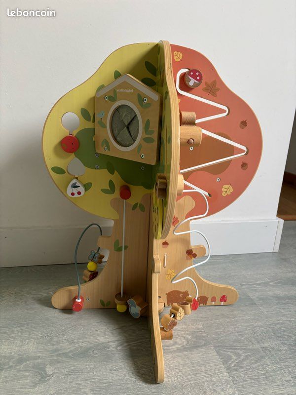 Nukdey Jouet d'Activités en Bois Bébé 5 en 1