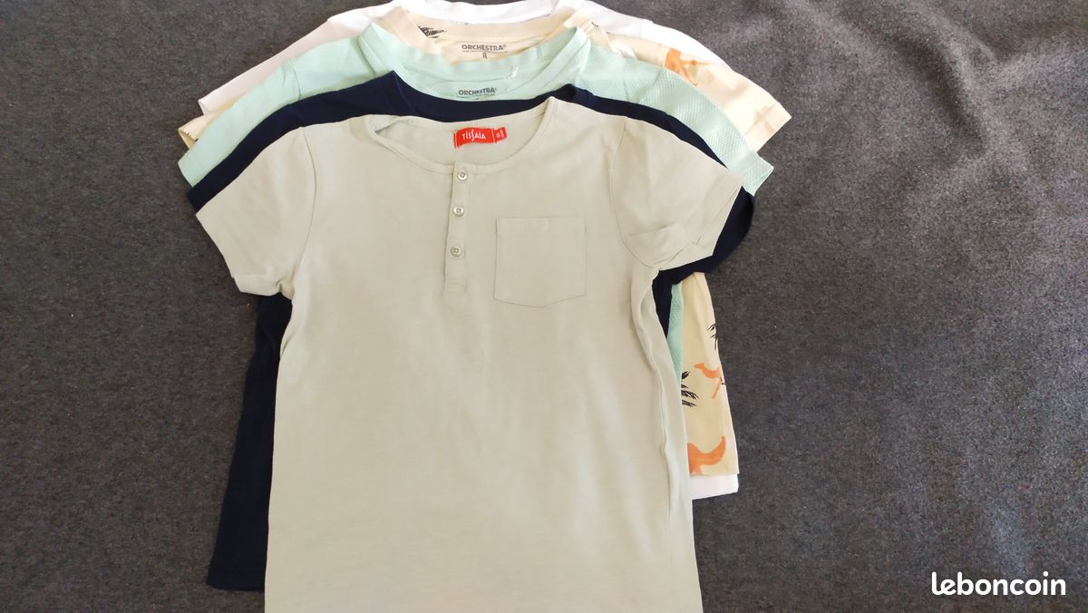 Lot 5 t-shirts garçon 8 ans (lot19) (image 3)