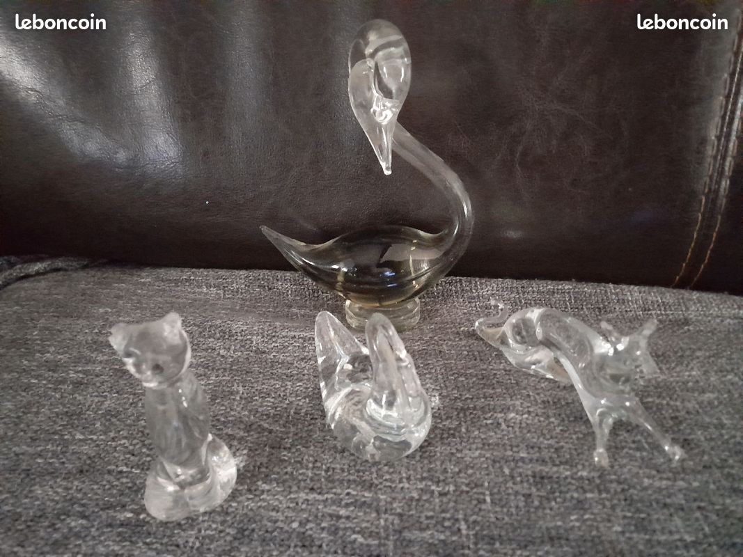 Lot animaux en verre soufflée (image 1)