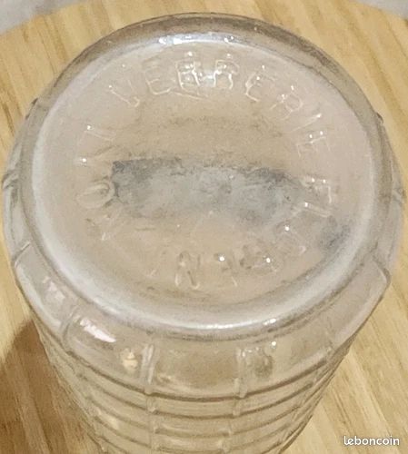 Ancienne carafe publicitaire PERNOD FILS en verre de FLORENT LYON croix suisse (image 13)