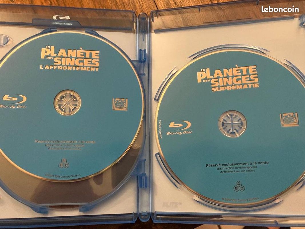 COFFRET Blu Ray "LA PLANETE DES SINGES" - LA TRILOGIE (NEUF) (image 6)