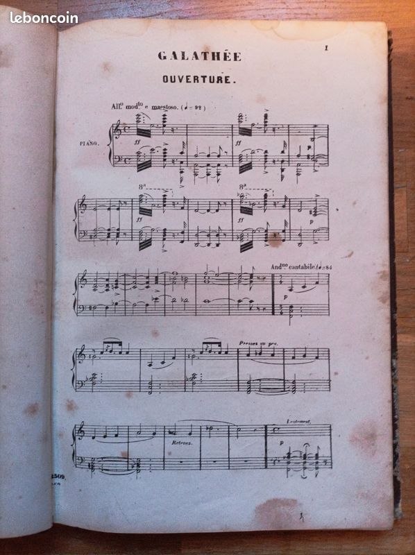 Partition pour Chant et piano de Galathée (image 6)