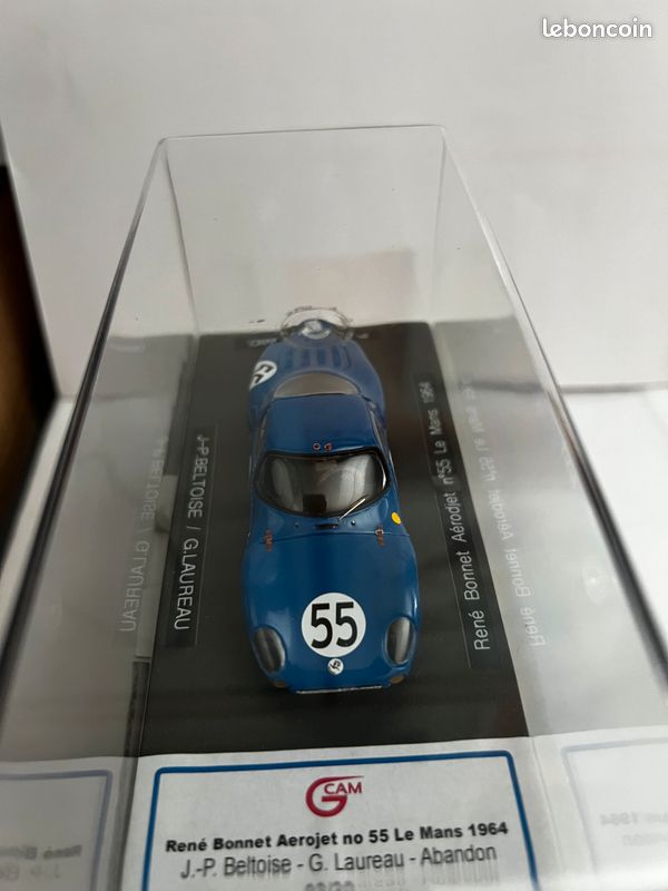 René bonnet Le Mans 1963 Modèle gts 1/43 en parfait état en
