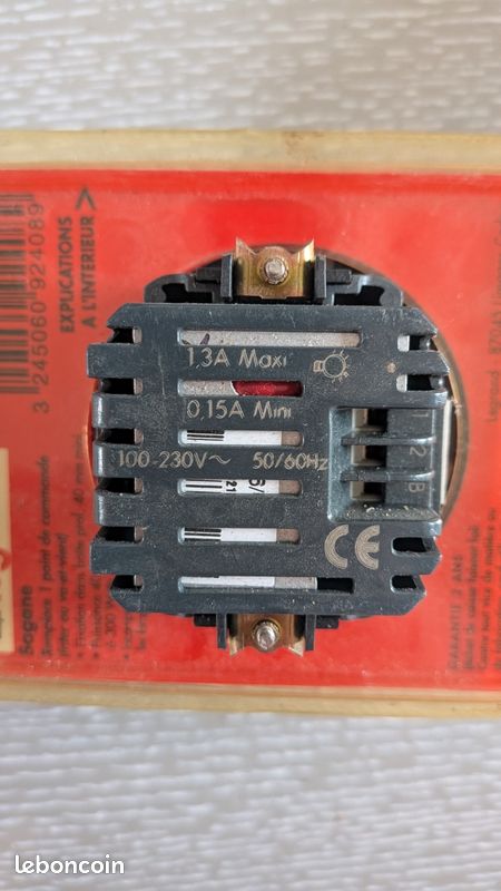 Interrupteur Variateur Rotatif Legrand Sagane Réf. 84191 - Neuf - Pour éclairage Dimmable