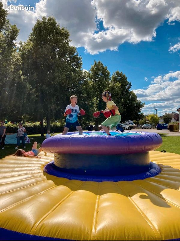 Jeu De Gladiateur Gonflable - 2 Bâtons + 2 Tapis - Combat D'extérieur - PVC Durable - Pour Enfants Et Adultes - Plage Jardin