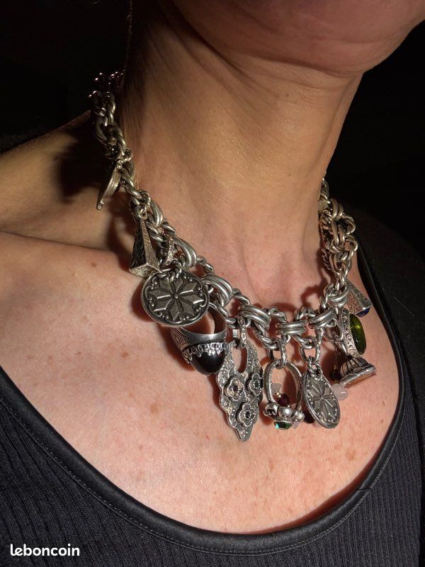 Collier Vintage Zoé Coste - En Argent, Occasion Bon état - Bijou Français élégant