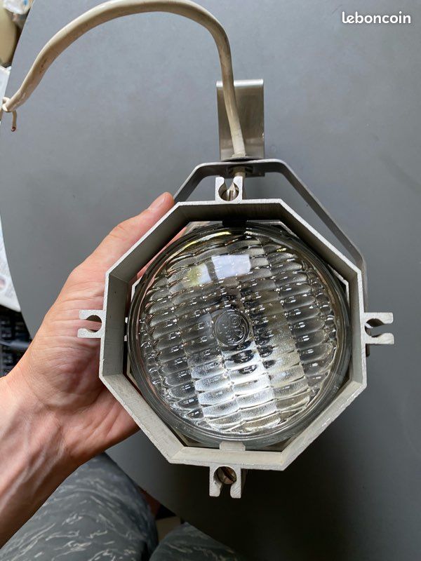Lampe spot articulé orientable alu industriel années 60 70 vintage applique (image 3)