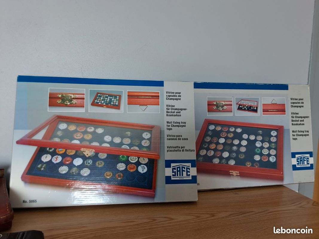 SAFE Vitrine Bois laqué 5925 – pour 60 Capsules de Champagne