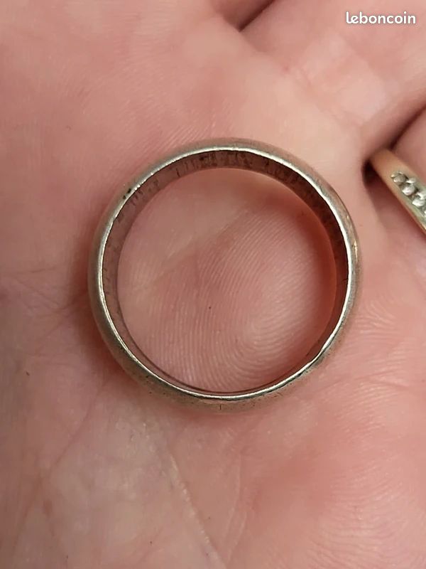 Ancienne Bague Argent Massif Alliance Anneaux Créateur Jonc simple Ancienne Bague Argent Massif Alliance Anneaux Créateur Jonc simple