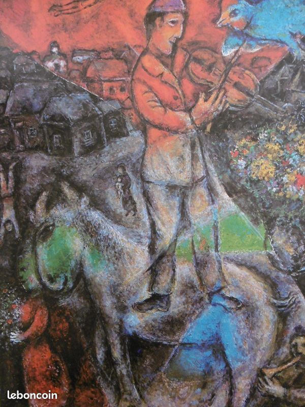 CHAGALL Marc AFFICHE ORIGINALE 1979 PEINTURES 1977-1979 Musicien violoniste musique art (image 4)