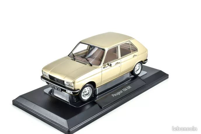 1:18 NOREV Peugeot 104 S 1981 Argent Métallique - Limitée 104 Pièces