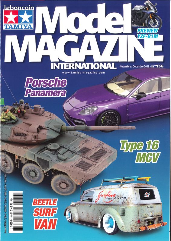 Tamiya Model Magazine N°156 (TMM 156) (image 1)