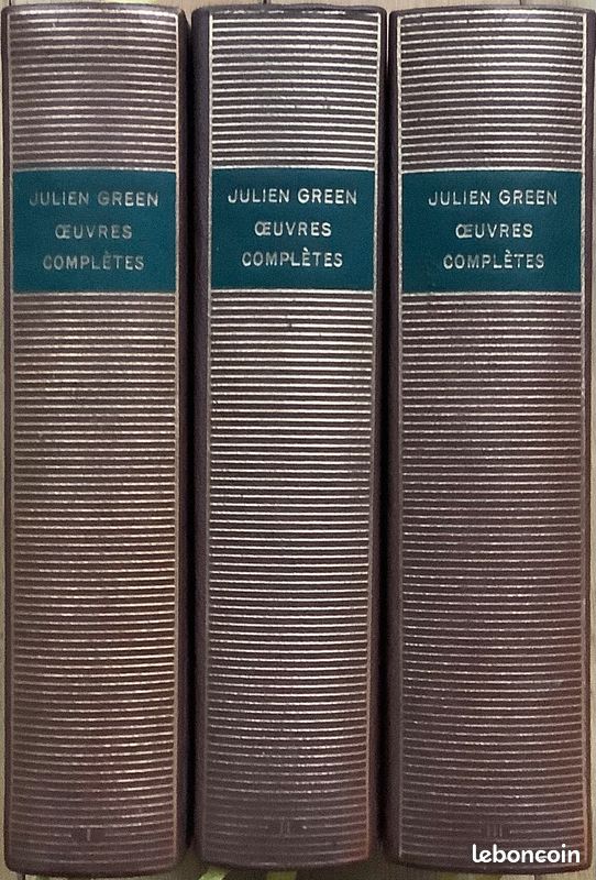 Julien Green : Oeuvres complètes. Tomes I, II & III. Préface de José Cabanis, introduction par Jacques Petit, textes établis, présentés et annotés par Jacques Petit. Pléiade (image 1)